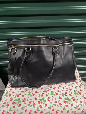 a new day Black Tote with Gold Accents